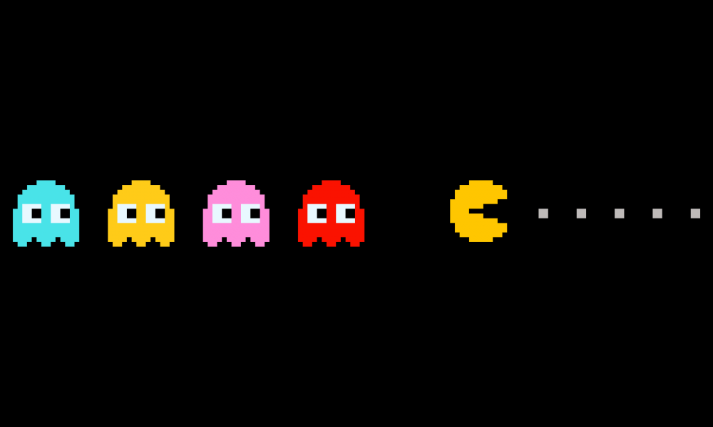 pac man doodle olographic