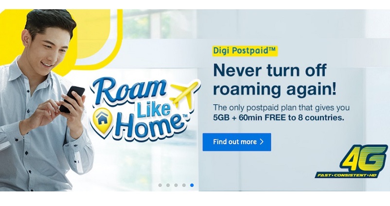 5gb Internet Roaming 60min Free Call With Digi Roam Like Home Zing Gadget