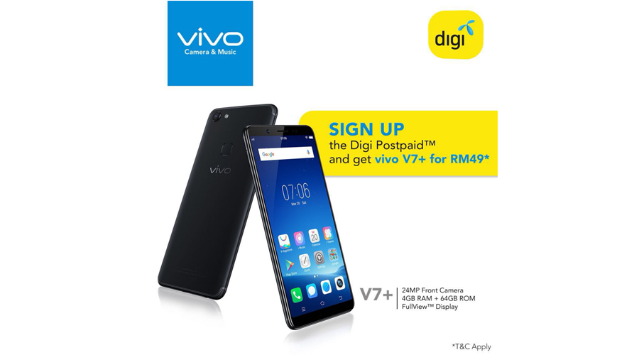 Digi offers new postpaid plan for free vivo V7+! - Zing Gadget