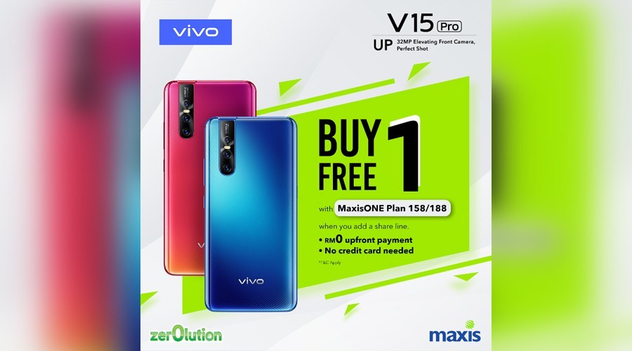 Maxis launches vivo V15 Pro promo: Buy 1 Free 1 - Zing Gadget