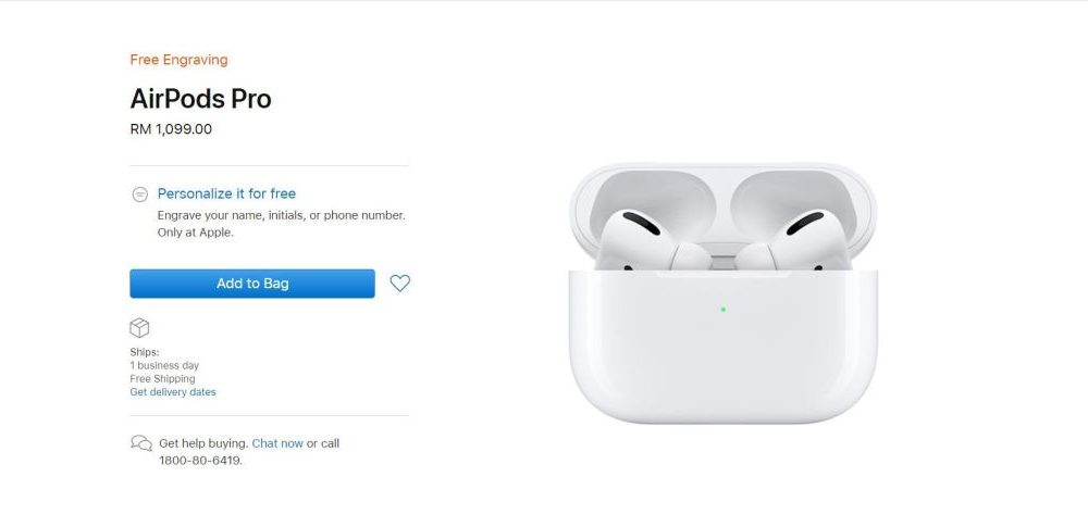 Apple AirPods Pro now available officially in Malaysia for RM1099
