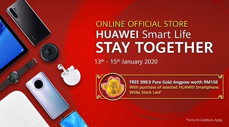 Huawei Cny Sales Campaign Offers Rm168 Discount Vouchers Discounted Mate 20 Pro And More Free Gifts Zing Gadget