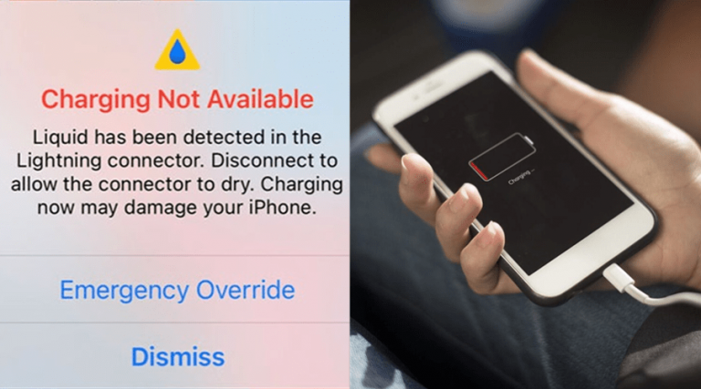 iOS 14 now stops charging when moisture is detected in charging port